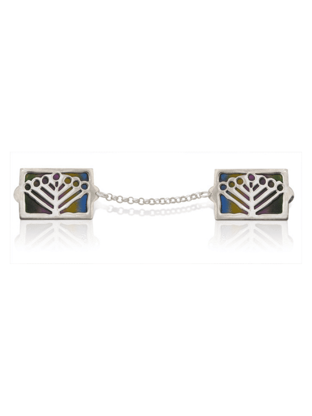 Clips Talit avec étoile de David et Menorah, Clips Talit, J israélien