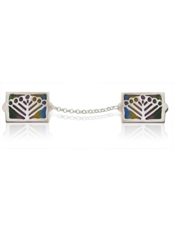 Étoile colorée de David Talit Holders , Talit Clips , Judaica israélien