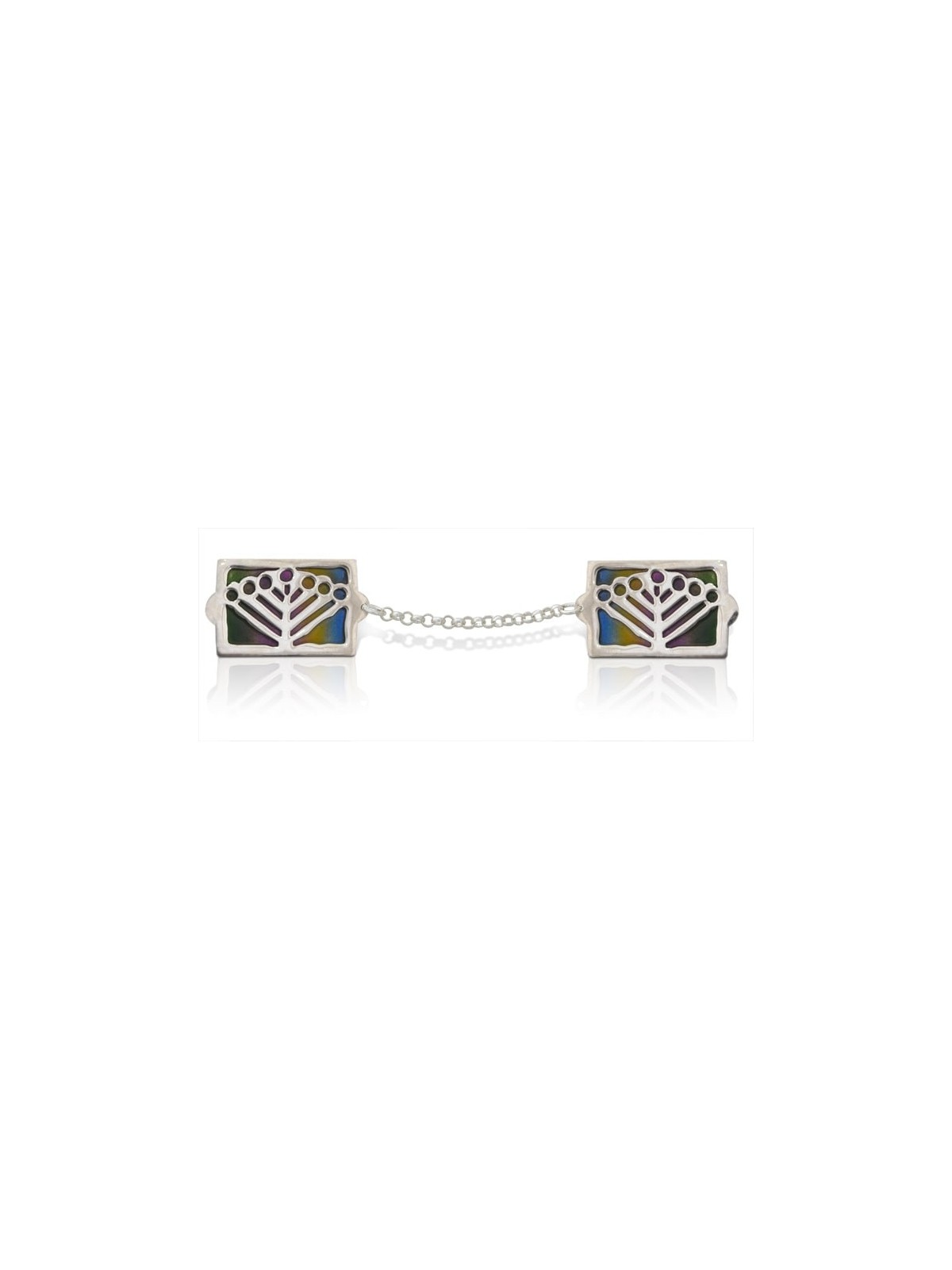 Colorful Star of David Tallit Holders , Tallit Clips , Israeli Judaica