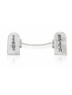 Sterling Silver Tallit Clips Ten Commandments , Tallit Clips , Israeli