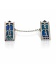 Sterling Silver Tallit Clips Dix Commandements , Talit Clips , Israélien