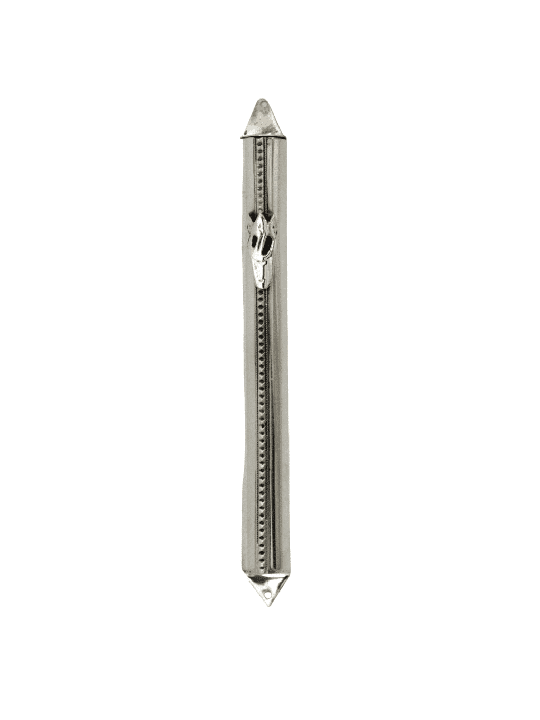 Étui Mezouza moderne en argent avec perles en filigrane, pour rouleaux de 7 cm, Isr