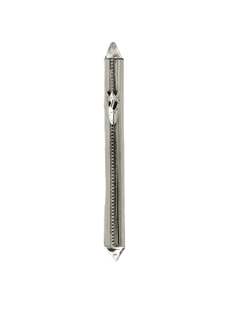 Étui Mezouza moderne en argent avec perles en filigrane, pour rouleaux de 7 cm, Isr