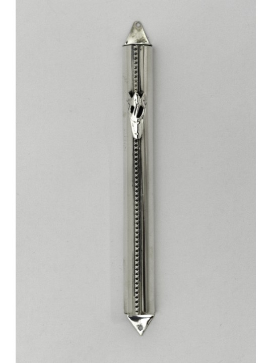 Étui Mezouza moderne en argent avec perles en filigrane, pour rouleaux de 7 cm, Isr