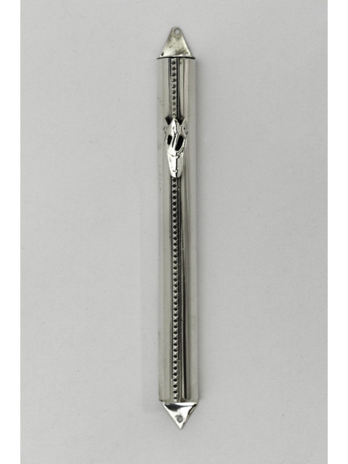 Étui Mezouza moderne en argent avec perles en filigrane, pour rouleaux de 7 cm, Isr