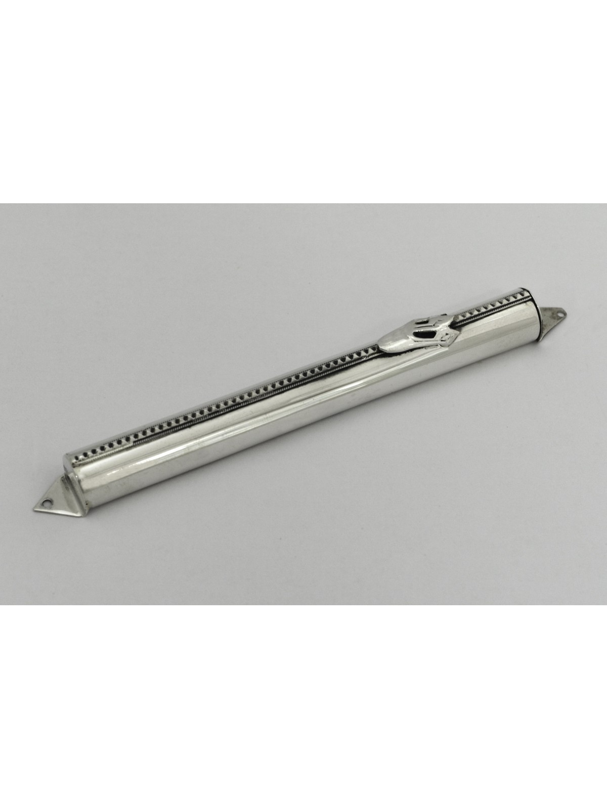 Étui Mezouza moderne en argent avec perles en filigrane, pour rouleaux de 7 cm, Isr