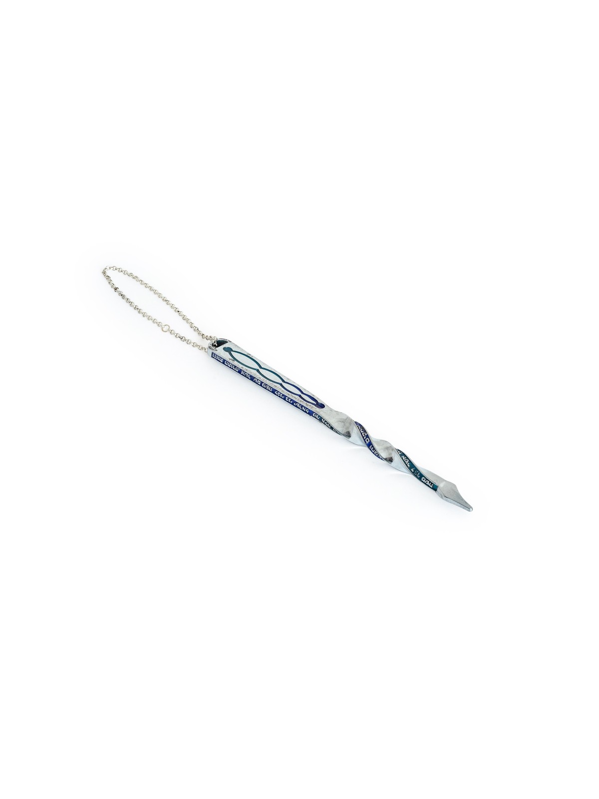 Swirl Shape Large Pewter Torah Pointer , Simchat Torah Gifts , Israeli