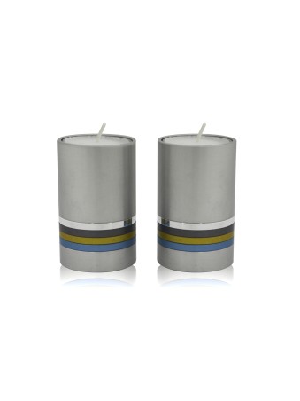 Round Shaped Aluminum Candlesticks with Colorful R , Modern Candlestic
