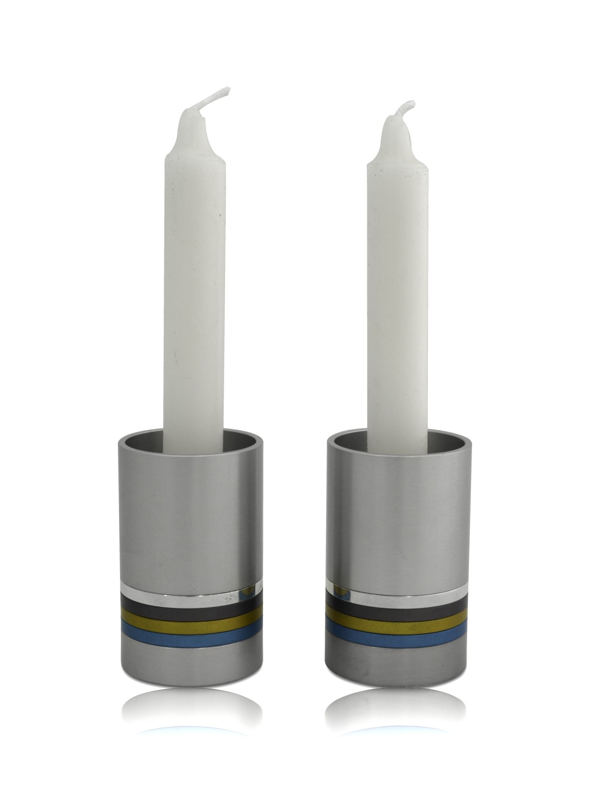 Round Shaped Aluminum Candlesticks with Colorful R , Modern Candlestic