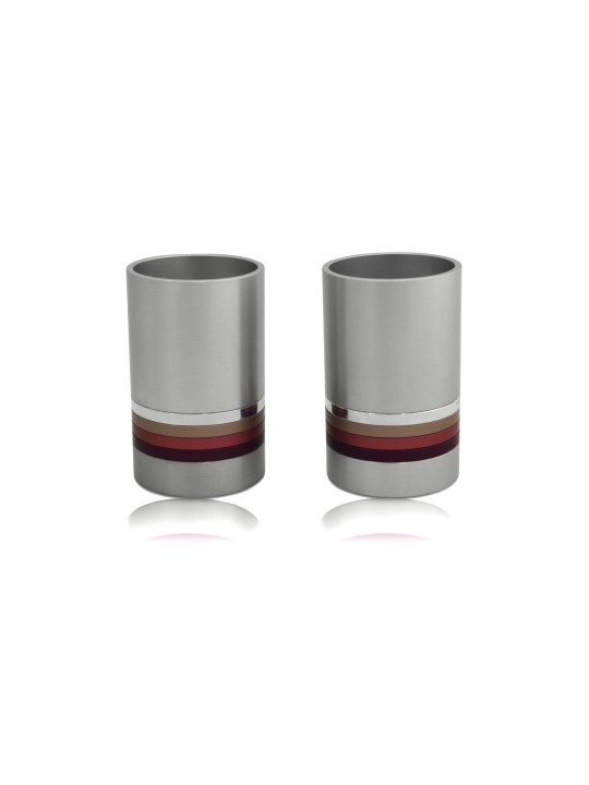 Round Shaped Aluminum Candlesticks with Colorful R , Modern Candlestic