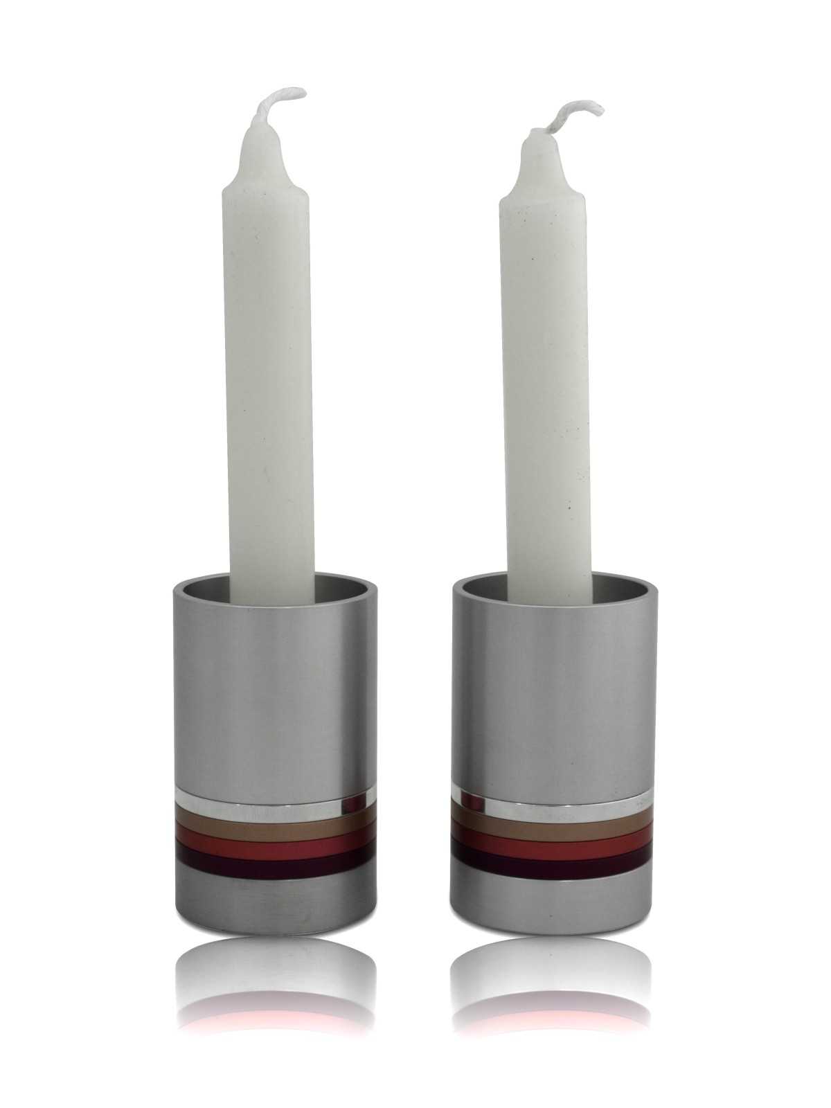 Round Shaped Aluminum Candlesticks with Colorful R , Modern Candlestic