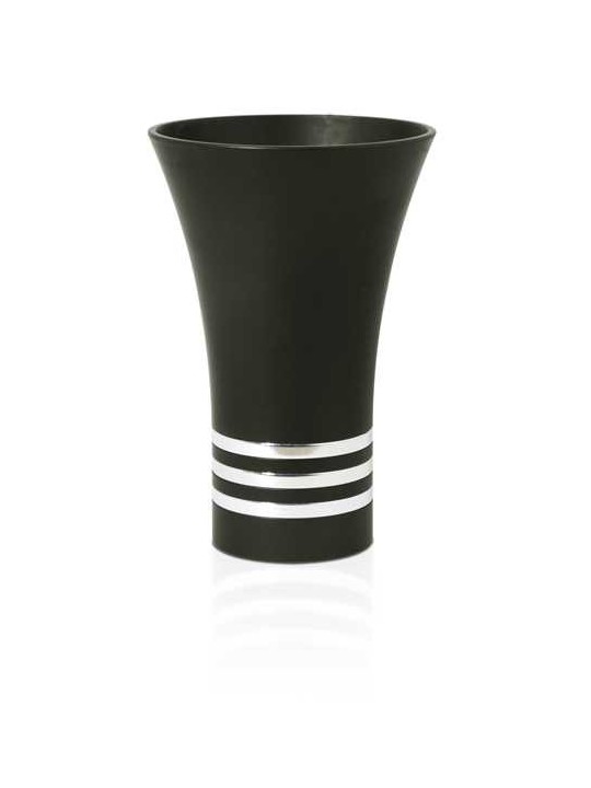 Coupe de Kiddouch multicolore avec 3 anneaux argentés, Cu de Kiddouche moderne