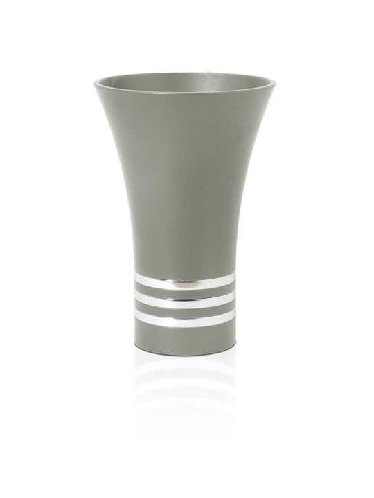 Multi-Colored Kiddush Cup with 3 Silver Look Rings , Modern Kiddush Cu