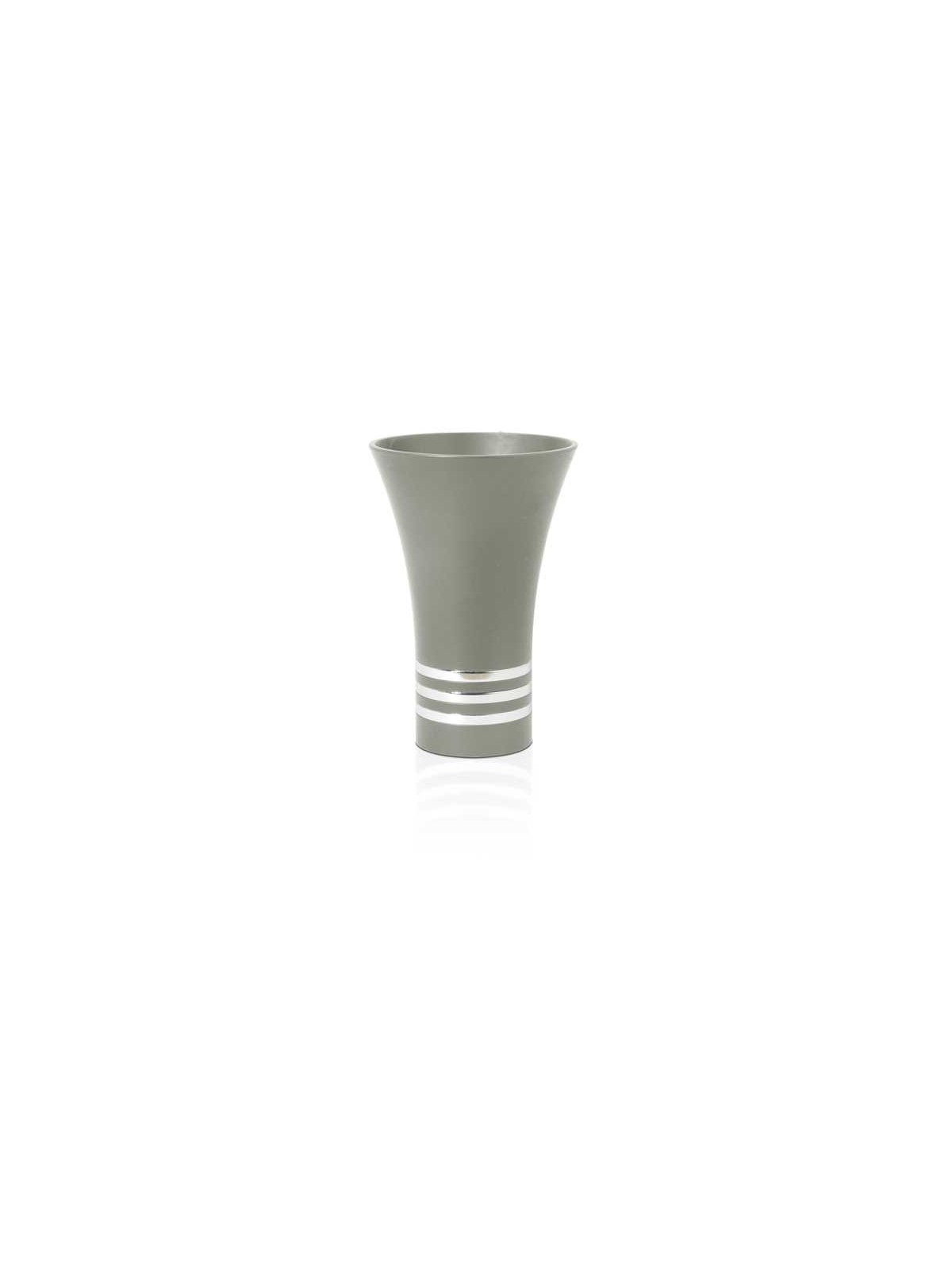 Multi-Colored Kiddush Cup with 3 Silver Look Rings , Modern Kiddush Cu