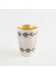 Coupe de Kiddouch en argent avec ornements rhombiques en plaque, cadeaux de Pâque, Isr