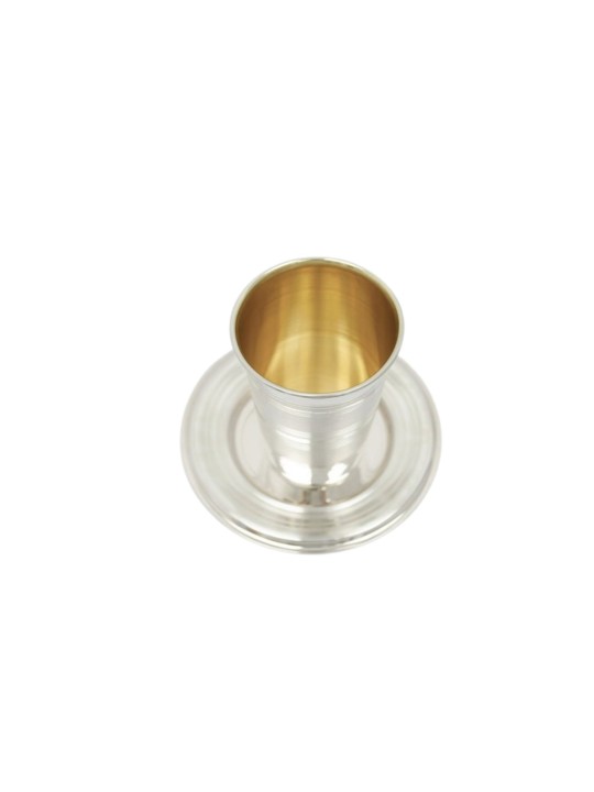 Coupe de Kiddouch droite avec assiette, cadeaux de Pâque, Judaica israélienne