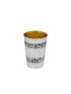 Tasse en argent sterling avec motif carré sur la tasse, cadeaux de Pâque, I