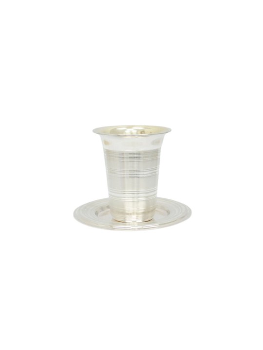 Ensemble élégant Kiddush Cup & Plate , Cadeaux de Pâque , Judaica israélien
