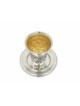 Coupe de Kiddouch en argent sterling avec formes géométriques et perles, cadeaux de Pâque,