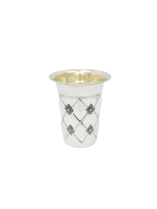 Coupe de Kiddouch en argent de forme géométrique, cadeaux de Pâque, Judaica israélienne