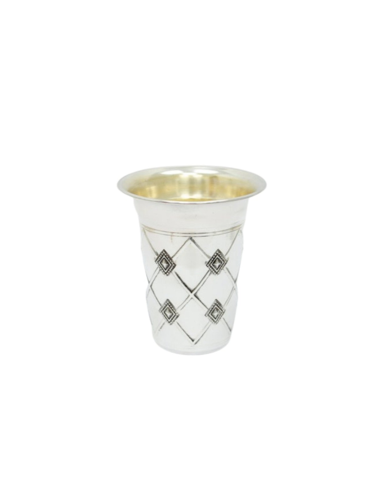 Coupe de Kiddouch en argent de forme géométrique, cadeaux de Pâque, Judaica israélienne