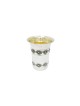 Silver Kiddush Cup With Rhombic Ornaments , Passover Gifts , Israeli J