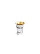 Sterling silver Flower design kiddush Cup & Plate , Passover Gifts , I