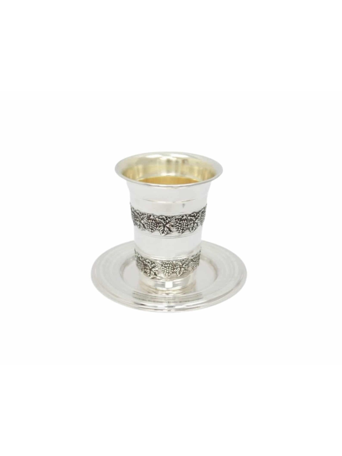 Coupe Becher Kiddush en argent sterling, cadeaux de Pâque, Judaica israélienne