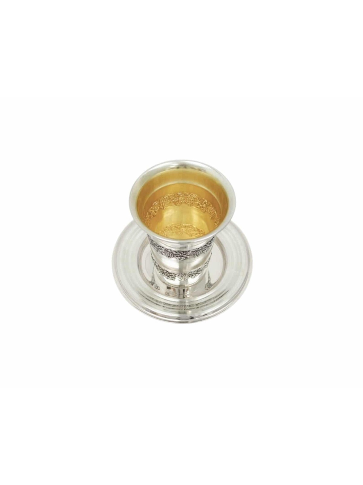 Coupe Becher Kiddush en argent sterling, cadeaux de Pâque, Judaica israélienne