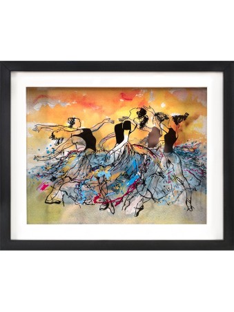 Ballet Harmony - 3D Glass Artwork of Dancers , Tu B'Av Gifts , Israeli