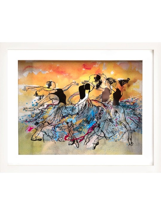 Ballet Harmony - Oeuvre en verre 3D de danseurs, cadeaux Tu B'Av, israélien