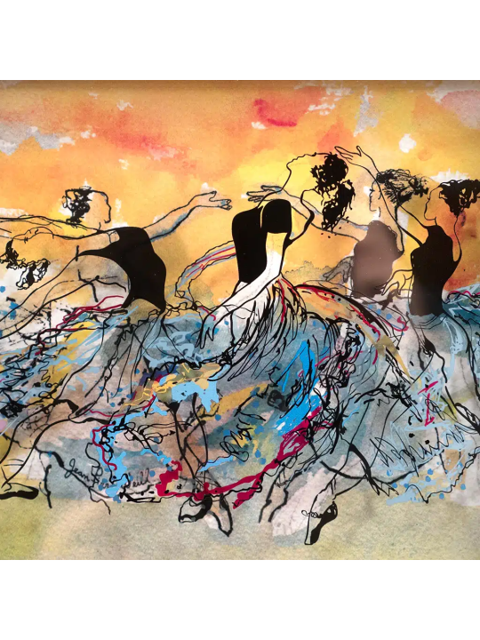 Ballet Harmony - Oeuvre en verre 3D de danseurs, cadeaux Tu B'Av, israélien