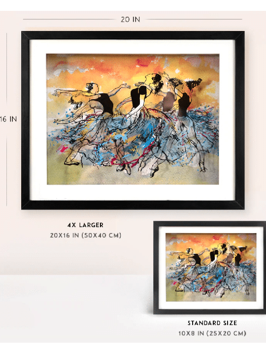 Ballet Harmony - Oeuvre en verre 3D de danseurs, cadeaux Tu B'Av, israélien