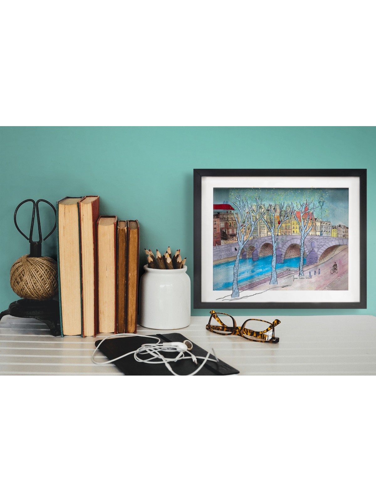 Paris in the Winter with Classic Bridge 3d Paintin , Tu B'Av Gifts , I