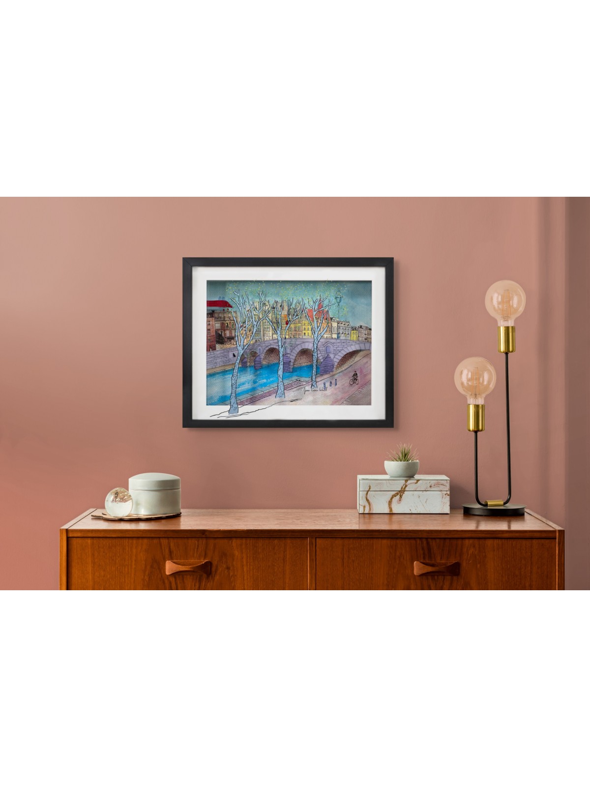 Paris in the Winter with Classic Bridge 3d Paintin , Tu B'Av Gifts , I