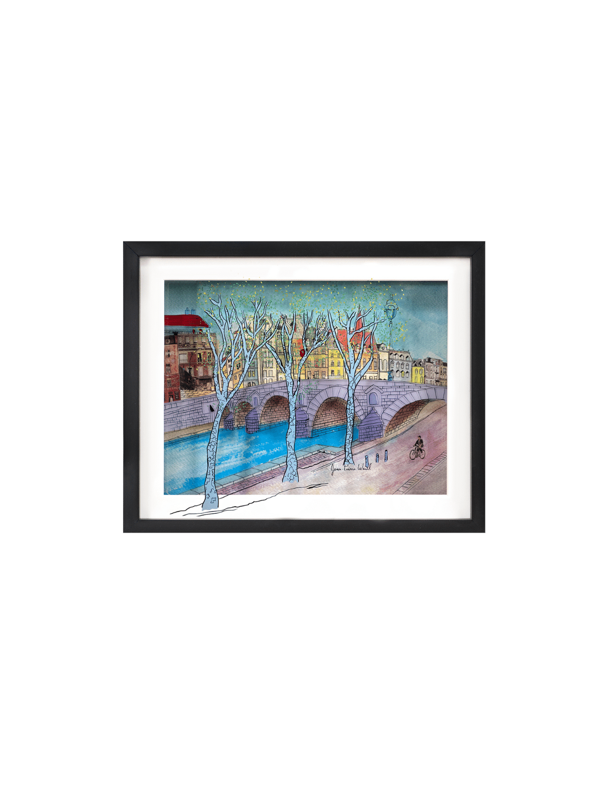 Paris en hiver avec Classic Bridge 3d Paintin, Tu B'Av Gifts, I