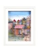 Village multicolore de livres Peinture 3D sur verre , Cadeaux Tu B'Av , I