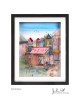 Village multicolore de livres Peinture 3D sur verre , Cadeaux Tu B'Av , I