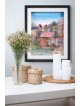 Village multicolore de livres Peinture 3D sur verre , Cadeaux Tu B'Av , I