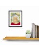 Albert Einstein Peinture 3D sur verre un hommage à , Cadeaux Tu B'Av , I