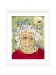 Albert Einstein Peinture 3D sur verre un hommage à , Cadeaux Tu B'Av , I