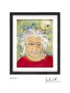 Albert Einstein Peinture 3D sur verre un hommage à , Cadeaux Tu B'Av , I