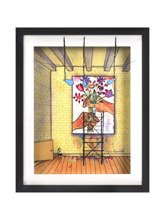 Joyeux anniversaire peinture 3D romantique sur verre, cadeaux Tu B'Av, Isra