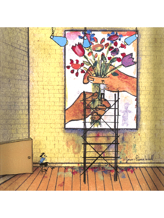 Happy Anniversary Romantic 3D Painting on Glass , Tu B'Av Gifts , Isra