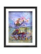 City of Prayers - Multicolored Jerusalem 3D Glass  , Tu B'Av Gifts , I