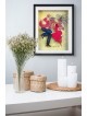 Dancing Couple 3D Painting on Glass - Romantic Pai , Tu B'Av Gifts , I