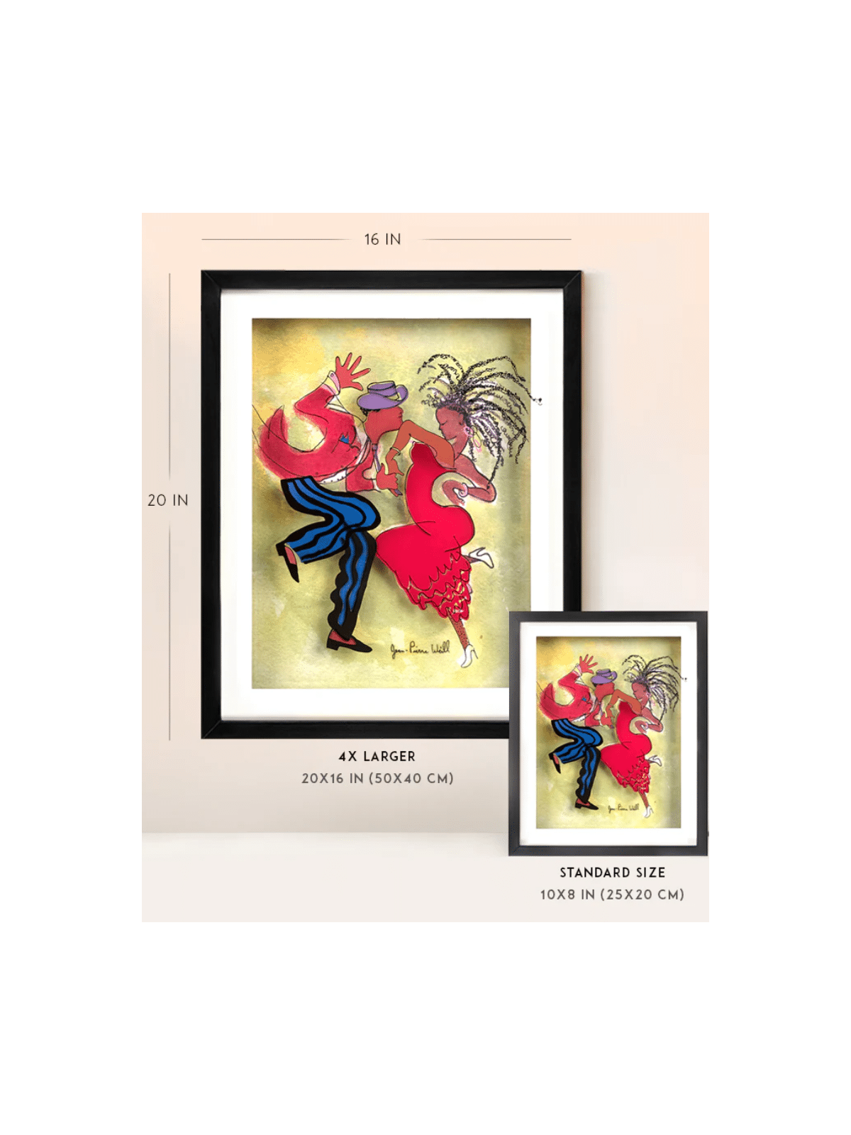 Peinture 3D de couple dansant sur verre - Pai romantique, cadeaux Tu B'Av, I