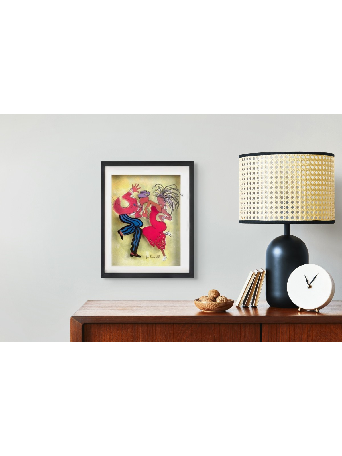 Peinture 3D de couple dansant sur verre - Pai romantique, cadeaux Tu B'Av, I