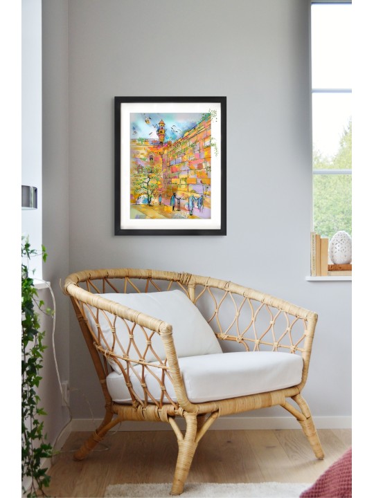 Peinture Kotel 3D unique sur verre - Juif moderne , Cadeaux Tu B'Av , I