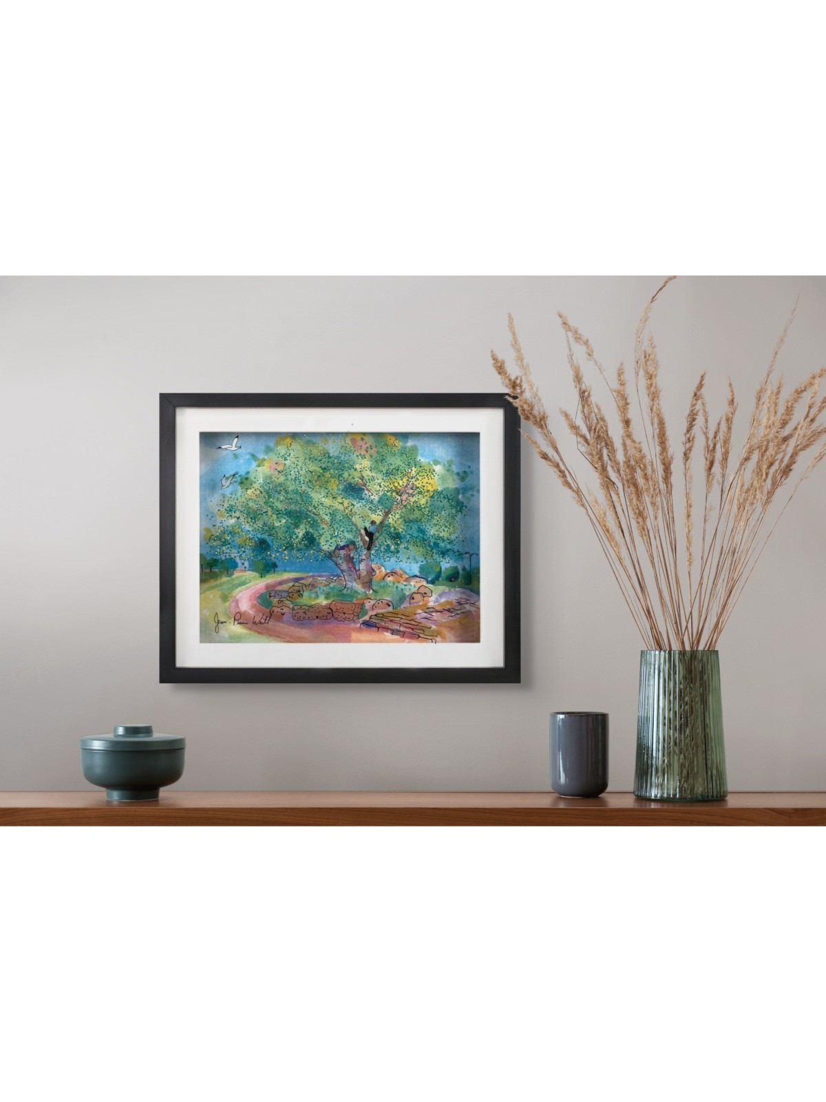 Souvenirs d'enfance - Peinture sur verre 3D d'un chêne T , Cadeaux Tu B'Av , I
